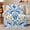 Blue Shell Wave Scrolls, variant on Curling Blue Surf Beside Golden Starfish Beach, Cozy Flannel Blanket with Dramatic Realistic Seascape Print, Housewarming Gift for Ocean Wave Enthusiasts, Home Decor for Bedroom and Living Room
