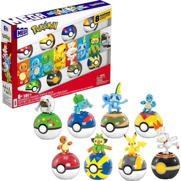 Paquete de inicio de Toy Mega Pokémon Trainer con 8 Pokeballs para niños de más de 6 años