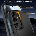 thumbnail image 4 of KOMI for Samsung Galaxy S25 Plus Case with HD Screen Protector, 10 FT Military Grade Drop Protection, Anti-Slip Phone Case, Black, 4 of 5