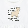 thumbnail image 4 of Inktastic Mimi's You Say Alpaca My Bags Girls Baby Dress, 4 of 5
