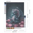 thumbnail image 2 of Pintura De Diamante 5D DIY Kit De Elviraptor De Taladro Redondo Completo Decoración Del Hogar 30x40cm, 2 of 9