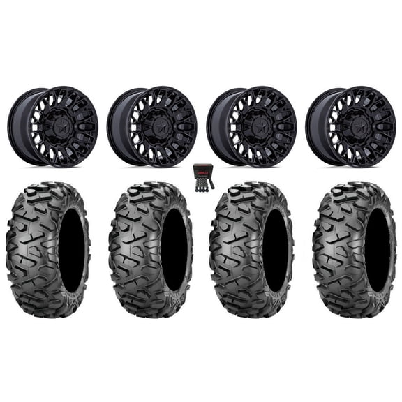 MSA Clubber 14" Wheels Black 30" BigHorn Tires Can-Am Maverick X3 / Honda Pioneer 1000 / Talon