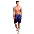 thumbnail image 4 of Mens Satin Boxer Shorts Silk Pajamas Shorts Sleepwear Boxers Underwear Beach Shorts, Blue, XL, 4 of 11