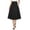 Black, variant on Elowen Fashionable Skirts for Women Pleated Button Solid Casual Summer Swing Skirt Black L