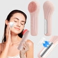 thumbnail image 4 of Rechargeable silicone cleansing brush that can heat, vibrate, and massage - can deeply clean the face and remove makeup, and also has function - is a great holiday gift. Gift for Mom On Mother's Day, 4 of 20