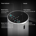 thumbnail image 4 of Waterless Essential Oil Diffuser Aromatherapy Scent Diffusers for Home Large Room, Bedroom, Car, Office, Desk, Battery Operated Mini Portable Air Freshener (Silvery), 4 of 6