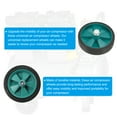 thumbnail image 3 of Uxcell 5" Universal Air Compressor Wheel with 0.5" Hole for Easy Mobility, Lake Blue, 3 of 5
