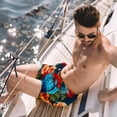 thumbnail image 2 of luoweisi Men's Beach Shorts Quick Dry Swim Trunks with Mesh Lining Parrot S, 2 of 5