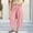 Pink, variant on Xdegoge Womens Wide Leg Lounge Pants Casual Loose Fit Pleated Trousers with Pockets High Waisted Elastic Flowy Beach Yoga Pants for Summer Vacation