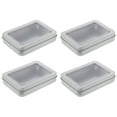 thumbnail image 1 of 4 Pcs Boîtes de Rangement Transparentes pour Clé USB en Fer-Blanc, 1 of 8
