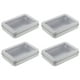 thumbnail image 1 of 4 unids USB Flash Drive Almacenamiento Cajas transparentes TinPlance Almacenamiento Funda Organizador, 1 of 6