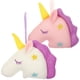 thumbnail image 1 of 2 esponjas exfoliantes de malla, esponja de bola de ducha de baño de unicornio (blanco, rosa), 1 of 1