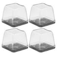 thumbnail image 2 of 4pcs Furniture Leg Caps Chair Leg Floor Protectors Desk Foot Covers Table Silicone Feet Covers, 2 of 10