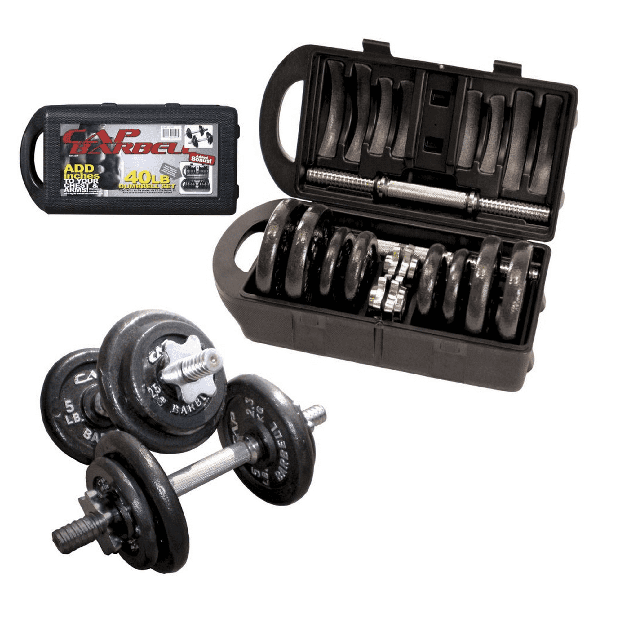 CAP Barbell Adjustable Dumbbell Set 40 lb