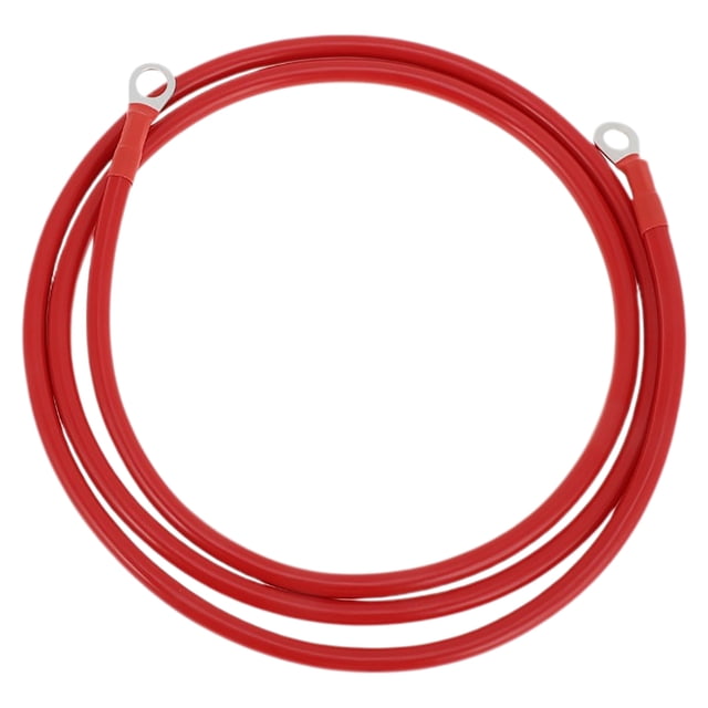 1 Pc Cable Inversor de Batería 5 AWG Gauge 5.5FT 3/8" Lug 5/16" Lug Cable de Batería Universal para Automóvil Vehículo Barco RV Solar Cobre Estañado Rojo