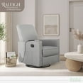 thumbnail image 3 of Evolur Raleigh Swivel Glider with in-built Massager, Recliner, Light Grey, Greenguard Gold Certified, 3 of 7