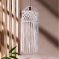 thumbnail image 3 of Pantalla de lámpara de macramé tejida a mano, pantalla de lámpara tejida con cuerda de algodón, iluminación colgante Diámetro 30cm, 3 of 7