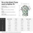 thumbnail image 5 of Rateoe Watercolor Turtle Pattern Men's Short Sleeve Classic Shirt, Casual Short-Sleeved Shirt, Lightweight Summer Shirt, Cuban Collar Shirt,Button-Front Shirt-X-Large, 5 of 5