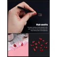 thumbnail image 4 of Kit de diamantes de imitación para decoración de uñas EBANKU Red Crystal, 3100 piezas con herramientas, 4 of 6