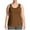 Brown, variant on XFLWAM Women's Plus Size Tank Top Scoop Neck Sleeveless Shirts Casual Loose Fit Racerback Workout Basic Tee