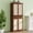 Walnut, variant on S-HOME 4 Door Storage Cabinet Featuring 1 Drawer and Adjustable Shelves in Engineered Rattan for Home Organization, Natural