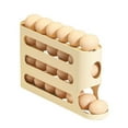 thumbnail image 1 of Caja de almacenamiento de huevos con tobogán transparente Caja de almacenamiento de huevos con escalera de 4 capas Refrigerador Puerta lateral Dispositivo de enrollado automático de gran capacidad, 1 of 6