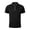 FA80_Black, variant on Mens Polo Shirts Collared Half Zip Short Sleeve Pullover Comfortable Textured Golf Work Summer T-Shirts White L