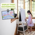 thumbnail image 5 of Little Partners Deluxe Learn 'N Play Toddler Easel for Kids, Two-Sided Art Center with Chalkboard, Magnetic Dry Erase Whiteboard, Paper Feed, Storage Bins, Paint Containers - Soft White, 5 of 12