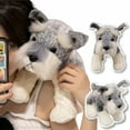 thumbnail image 2 of Kawaii Schnauzer Dog Plush Toy Small Soft Simulation Stuffed Animal Toys For Boys Cute Photo Props Girls Birthday Gift, 2 of 7