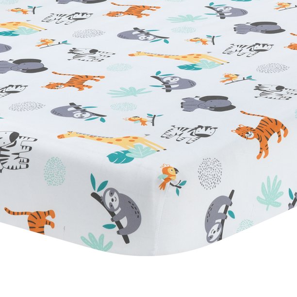 Bedtime Originals Infant Newborn Animal Microfiber EcoFriendly Washable Crib Sheets, Crib