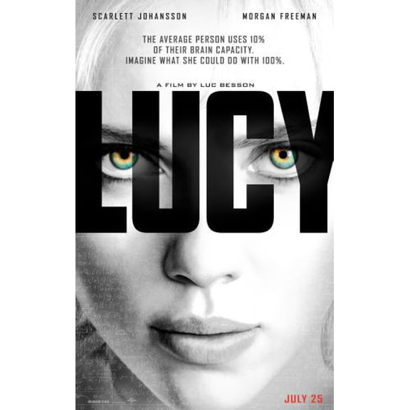 Lucy Movie poster 16x24 Unframed, Age: Adults, Rectangle Western Graphic