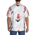thumbnail image 3 of Pofeuu Sea Horse And Corals1 Print Mens Casual Short Sleeve Shirts Beach Summer Spread Collar Pocket Tops Men's Casual Short-sleeved Shirt-Medium, 3 of 5