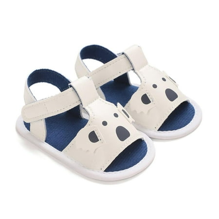 Loliuicca Infant Baby Boys Sandals Cartoon Anti-Slip Soft Sole Beach Shoes