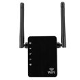 thumbnail image 1 of Puerto de red dual 300M Repetidor Extensor WiFi Amplificador de señal inalámbrico 100-240V(UE), 1 of 10