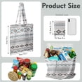 thumbnail image 3 of Boho Chic Floral Canvas Tote – Vintage Reusable Shopping Handbag, 3 of 6