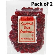 2 Pack of Trader Joe's Sweetened Dried Cranberries - High Quality products | 8 Ounce a pack | Buy from RADYAN