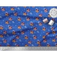 thumbnail image 3 of Soimoi Blue Poly Georgette Fabric Musical Notes,Dot & Goggles Fashion Print Fabric by the Yard 42 Inch Wide, 3 of 3