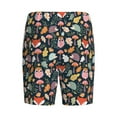 thumbnail image 5 of Naloa Autumn Fox Owl Men's Short Pajama Pants, Lounge Comfort Shorts with Elasticized Waistband and Side Pockets - XX-Large, 5 of 9