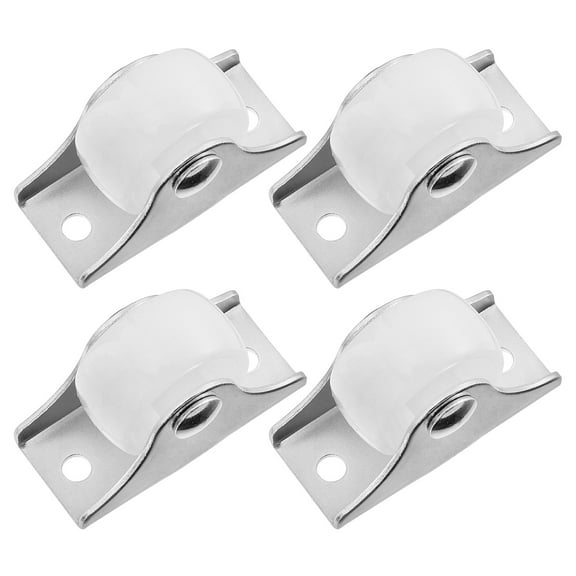 16Pcs Furniture Drawer Caster Wheels Plastic Rollers Pulley Runners Replacement Parts Smooth Rolling