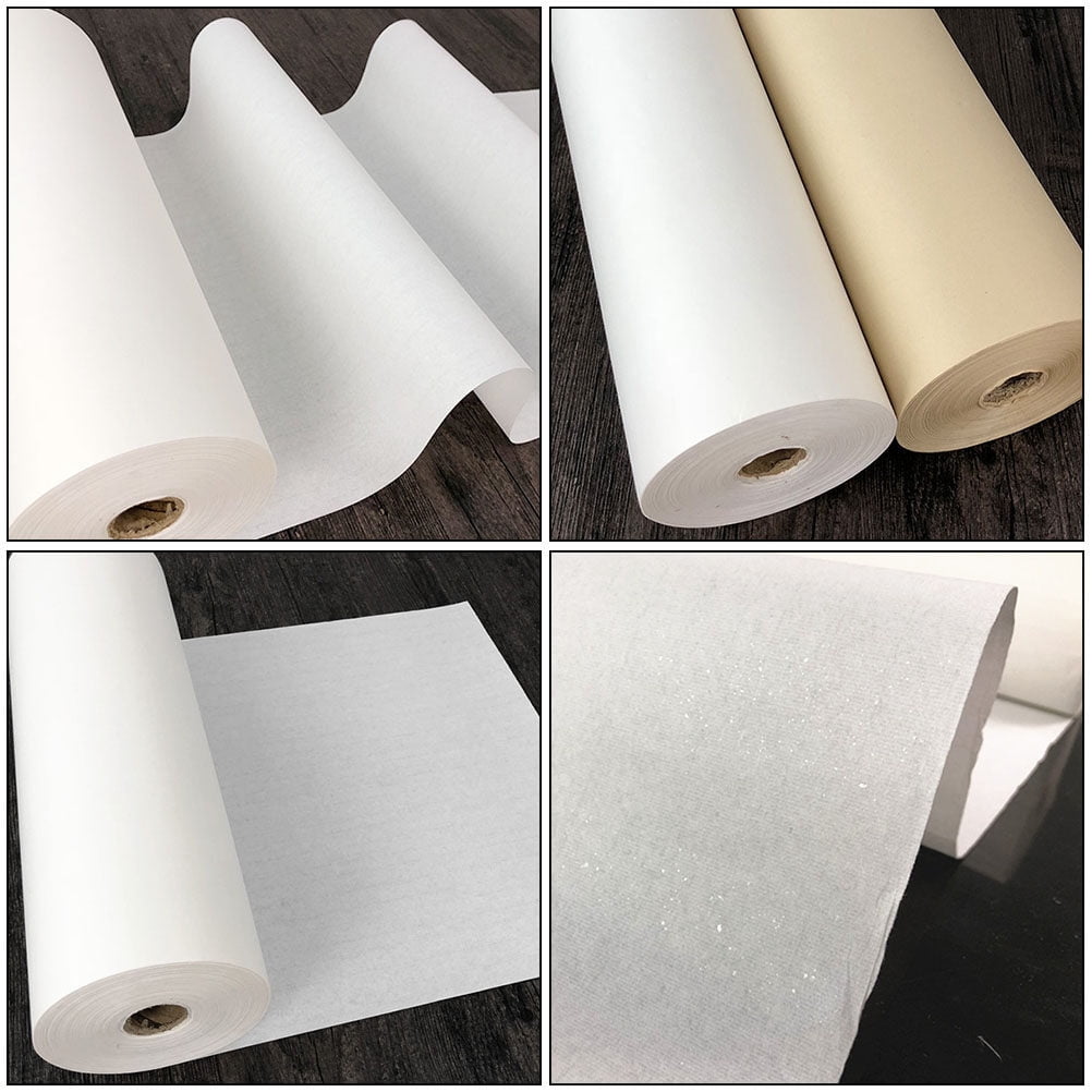BESTYASH White Writing Paper Roll Set for Students, Vintage Style Painting and Drawing Supplies
