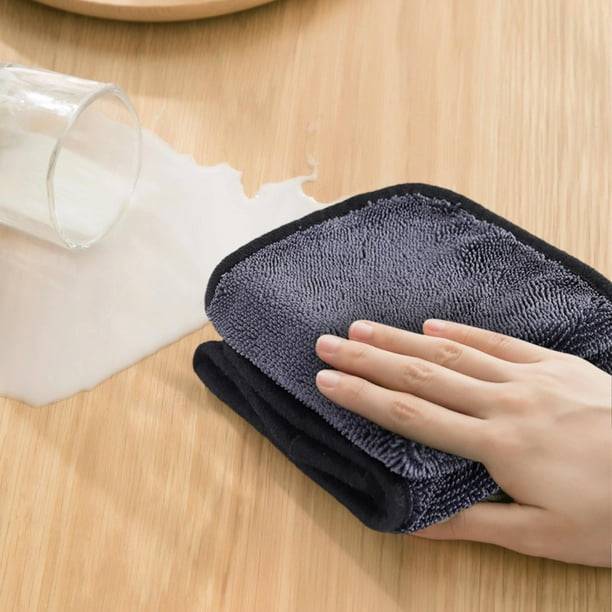 Fiudx Toalla Absorbente de Agua, Diseño Grueso para Limpieza de Autos, Microfibra Ecológica, Sin Pelusa, Multiusos para Auto, Piscina, Hogar y Gimnasio, Paquete de 3