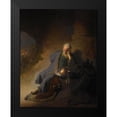 thumbnail image 2 of Rembrandt 12x14 Black Modern Framed Museum Art Print Titled - Jeremiah Lamenting the Destruction of Jerusalem, 2 of 5