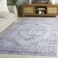 thumbnail image 3 of SAFAVIEH Arizona Dedan Medallion Machine Washable Area Rug, Ivory/Grey, 5' x 8', 3 of 13