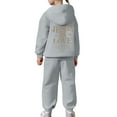 thumbnail image 4 of WOYY Toddler Girls 2 Piece Outfits Letter Print Hoodie Sweatpants Sweat Suit, Sizes 3-4T, 4 of 6