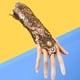 thumbnail image 5 of 2 pulseras clásicas de encaje con guantes para mujer y niña, elegantes pulseras de encaje con anillo (doradas), 5 of 7