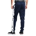 thumbnail image 3 of G-Style USA Men's Hip Hop Slim Fit Track Pants - Athletic Jogger Side Striped - Navy/White - 4X-Large, 3 of 5