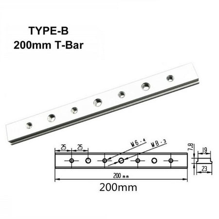 

100-450mm Aluminium Alloy T-track/T-Bar Slider Miter Jig DIY Woodworking Tool