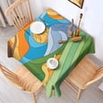 60x60in(152x152cm) Square Tablecloth, Waterproof Polyester Table Cover ...