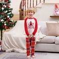 thumbnail image 4 of Matching Family Christmas Pajamas Plaid Long Pants Tops Vacation Pjs Sets Sleepwear Couple, 4 of 8