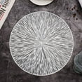 thumbnail image 4 of 4PCS Round Placemats Restaurant Hollow PVC Decoration Meal Mat Anti-Hot Dining Table Line Mat Steak Plate Pad Silver, 4 of 7